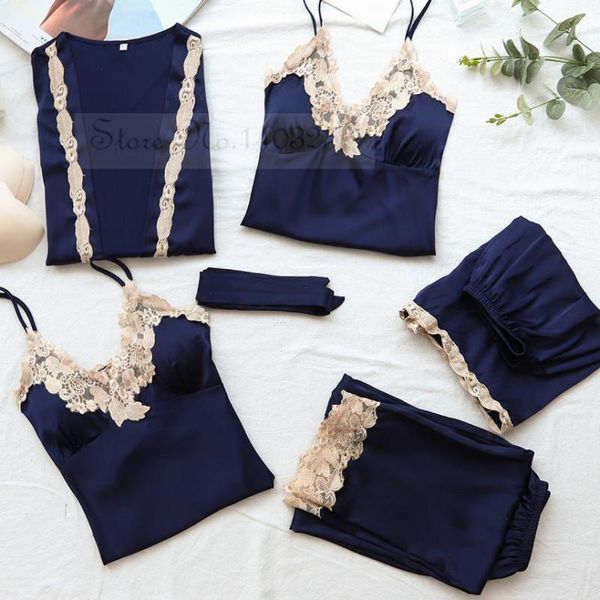 bride wedding robe pajamas womens sleepwear set for women nightgown lace, Black;red 
bride wedding robe pajamas womens sleepwear set for women nightgown lace, Black;red