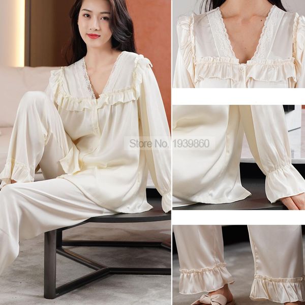 two pieces sleep set sleepwear summer lace trim nightwear pajamas v-neck women, Black;red
two pieces sleep set sleepwear summer lace trim nightwear pajamas v-neck women, Black;red