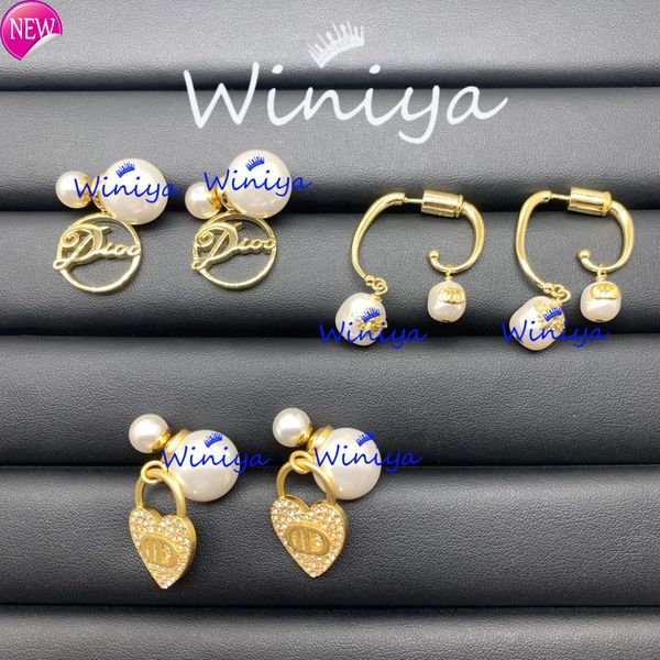 luxury brand design earrings d family / di family's new letter size pearl feminine geometric personalized and fashionable earrings, Golden;silver
luxury brand design earrings d family / di family's new letter size pearl feminine geometric personalized and fashionable earrings, Golden;silver