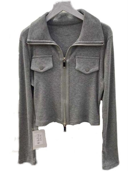 women s jackets casual lapel long sleeved all match knit jacket women early spring design nniche zipper slim bottoming lr2351 220905, Black;brown
women s jackets casual lapel long sleeved all match knit jacket women early spring design nniche zipper slim bottoming lr2351 220905, Black;brown