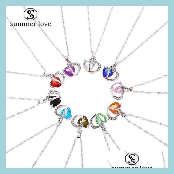 pendant necklaces new fashion heart sheap crystal pendant necklace for women elegant miticolor sier plating chain jewelry gi lulubaby dhcwy, Silver
pendant necklaces new fashion heart sheap crystal pendant necklace for women elegant miticolor sier plating chain jewelry gi lulubaby dhcwy, Silver