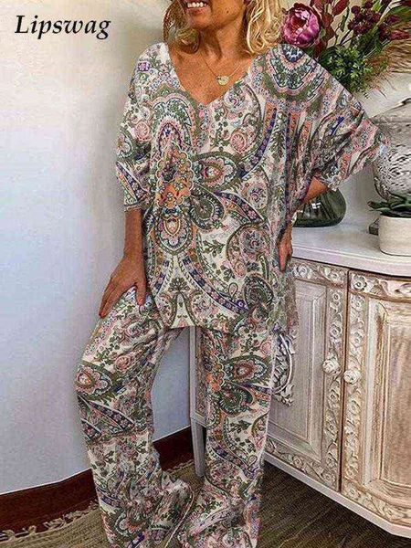 women's two piece pants vintage floral print two piece sets women casual v neck pullover and loose wide leg pantsuits female spring su, White
women's two piece pants vintage floral print two piece sets women casual v neck pullover and loose wide leg pantsuits female spring su, White