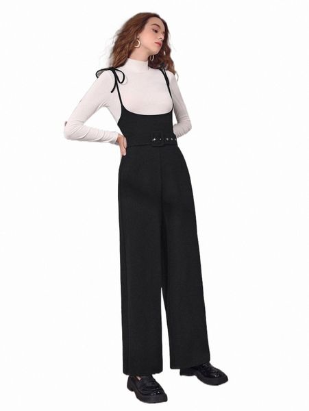 women's jumpsuits & rompers mod tie shoulder belted overall jumpsuit without tee a8pf#, Black;white
women's jumpsuits & rompers mod tie shoulder belted overall jumpsuit without tee a8pf#, Black;white