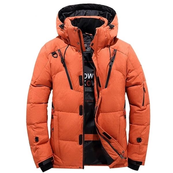men's down parkas winter snow jacket men casual thick warm hooded coats multi-pocket white duck windbreaker jackets overcoat 220924, Black
men's down parkas winter snow jacket men casual thick warm hooded coats multi-pocket white duck windbreaker jackets overcoat 220924, Black
