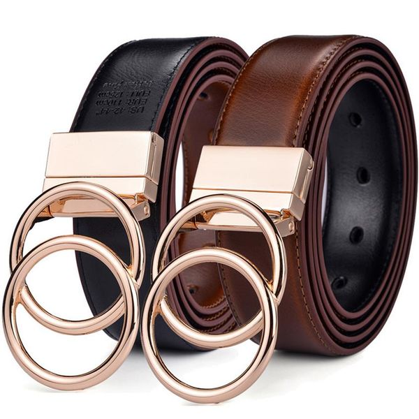 beltox women reversible leather belt 2 in 1 rotated 2 rings gold buckle 3 4cm wide 201117253y, Black;brown
beltox women reversible leather belt 2 in 1 rotated 2 rings gold buckle 3 4cm wide 201117253y, Black;brown