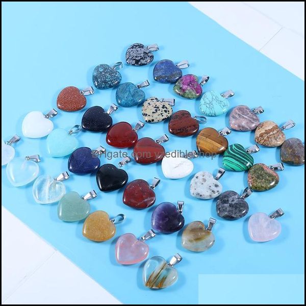 charms 20mm heart shape seven chakras stones charms pendant healing reiki rose quartz crystal for diy making crafts neck dhseller2010 dhbbc, Bronze;silver
charms 20mm heart shape seven chakras stones charms pendant healing reiki rose quartz crystal for diy making crafts neck dhseller2010 dhbbc, Bronze;silver