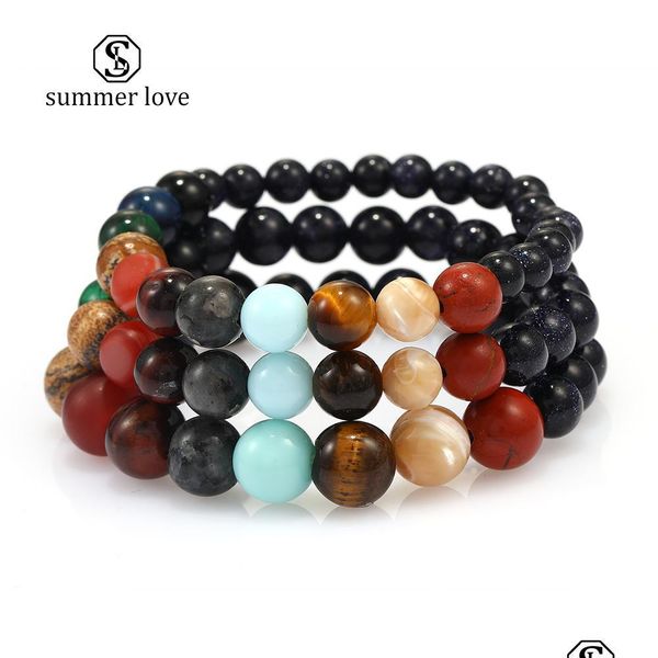beaded strands universe eight planets natural stone beads bracelet galaxy solar system handmade elastic chakra wome mjfashion dhhwz, Black
beaded strands universe eight planets natural stone beads bracelet galaxy solar system handmade elastic chakra wome mjfashion dhhwz, Black
