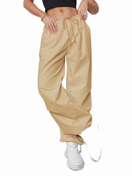 women's pants & capris drawstring waist slant pocket cargo parachute pants 36sp#, Black;white
women's pants & capris drawstring waist slant pocket cargo parachute pants 36sp#, Black;white