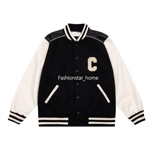 22fw france new autumn winter baseball jackets leather stitching classic embroidery man women coats high end fashion classic casual street o, Black;brown
22fw france new autumn winter baseball jackets leather stitching classic embroidery man women coats high end fashion classic casual street o, Black;brown
