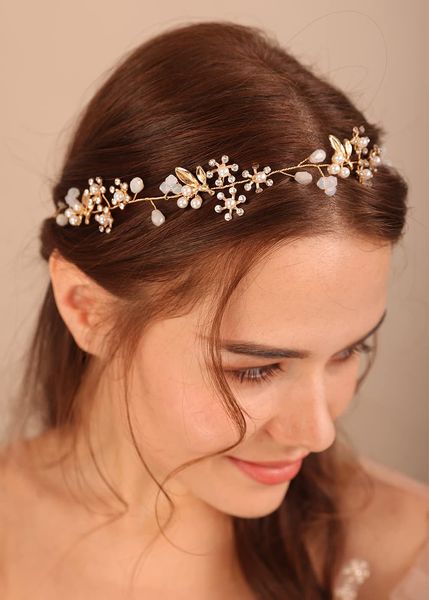 headbands wedding bridal gold hair vine with crystal and rhinestones pearl headband for women girls ball prom jewelry drop de yydhhome ame9g, Silver 
headbands wedding bridal gold hair vine with crystal and rhinestones pearl headband for women girls ball prom jewelry drop de yydhhome ame9g, Silver