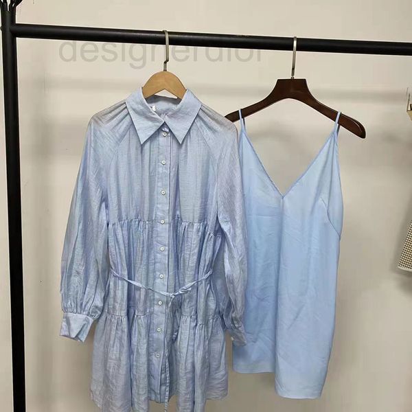 casual dresses designer french single spring summer 2022 long sleeve wrinkled solid color linen lace up lapel dress qyjs, Black;gray
casual dresses designer french single spring summer 2022 long sleeve wrinkled solid color linen lace up lapel dress qyjs, Black;gray