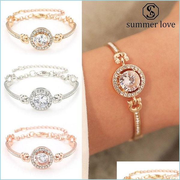 link chain fashion rhinestone zircon bangle bracelet gold sier rose charm for women girls gift drop de newdhdhtsh, Black
link chain fashion rhinestone zircon bangle bracelet gold sier rose charm for women girls gift drop de newdhdhtsh, Black