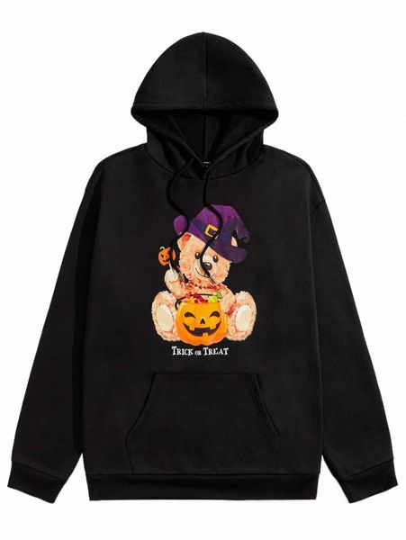men's hoodies & sweatshirts men slogan and cartoon graphic kangaroo pocket drawstring hoodie f44f#, Black
men's hoodies & sweatshirts men slogan and cartoon graphic kangaroo pocket drawstring hoodie f44f#, Black