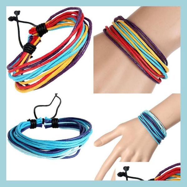 charm bracelets wholesale handmade colorf wax rope woven bracelets for women and men mtilayer friendship couple jewelry drop sexyhanz dhyfo, Golden;silver
charm bracelets wholesale handmade colorf wax rope woven bracelets for women and men mtilayer friendship couple jewelry drop sexyhanz dhyfo, Golden;silver