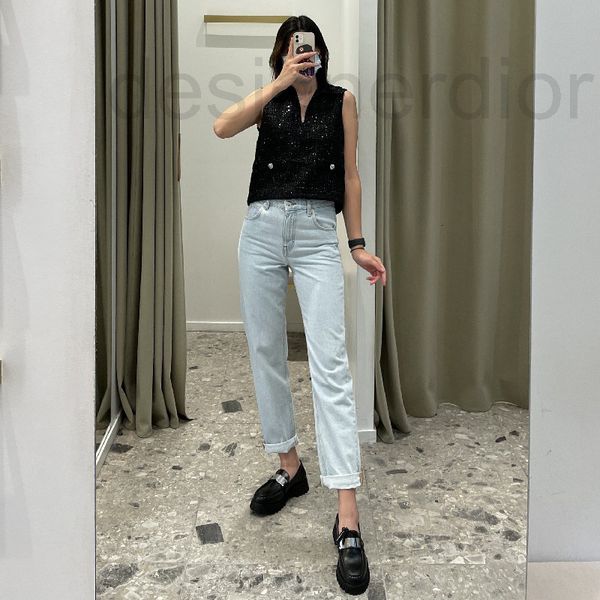 women's knits & tees designer 2021 autumn vest solid color fashion versatile short tweed v-neck sequined sleeveless isvl, White
women's knits & tees designer 2021 autumn vest solid color fashion versatile short tweed v-neck sequined sleeveless isvl, White