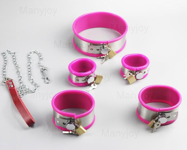 beauty items silicone stainless steel handcuff constraint bondage hand ankle cuffs collar slave sm shackle leg iron erotic toy game
beauty items silicone stainless steel handcuff constraint bondage hand ankle cuffs collar slave sm shackle leg iron erotic toy game