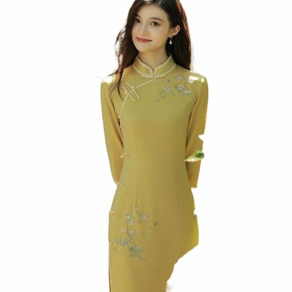 ethnic clothing ethnic clothing embroidery flower chinese traditional cheongsam long slim qipao young women party prom dress spring autumn v, Red
ethnic clothing ethnic clothing embroidery flower chinese traditional cheongsam long slim qipao young women party prom dress spring autumn v, Red