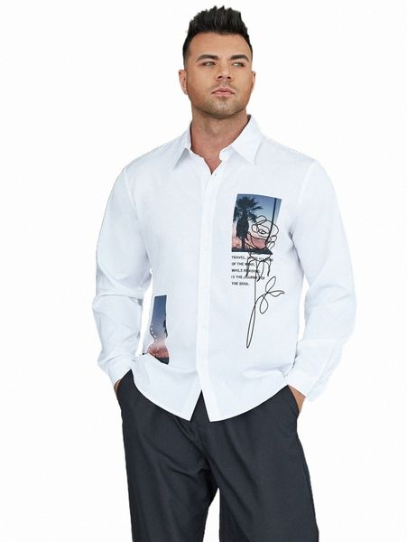 men's casual shirts x the future x men slogan & picture print shirt u3vg#, White;black
men's casual shirts x the future x men slogan & picture print shirt u3vg#, White;black