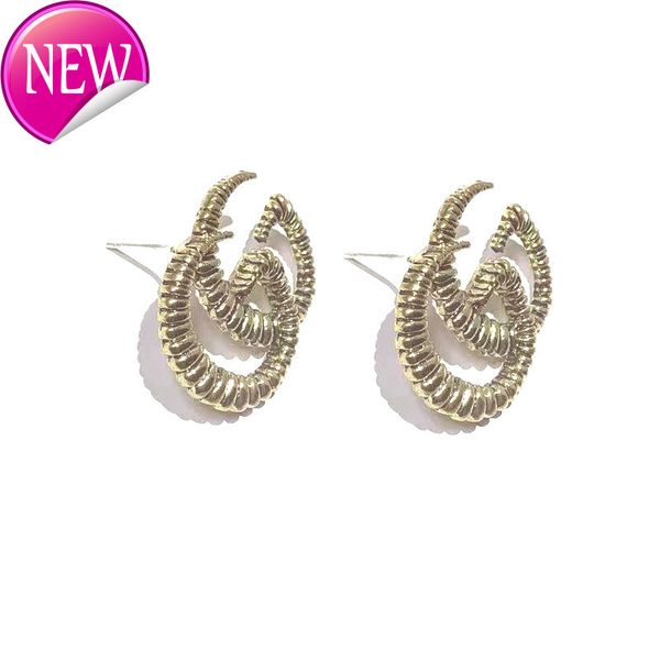 luxury brand design earrings double g classic ancient letter earrings female metal fashion silver needle high-end quality, Golden;silver
luxury brand design earrings double g classic ancient letter earrings female metal fashion silver needle high-end quality, Golden;silver