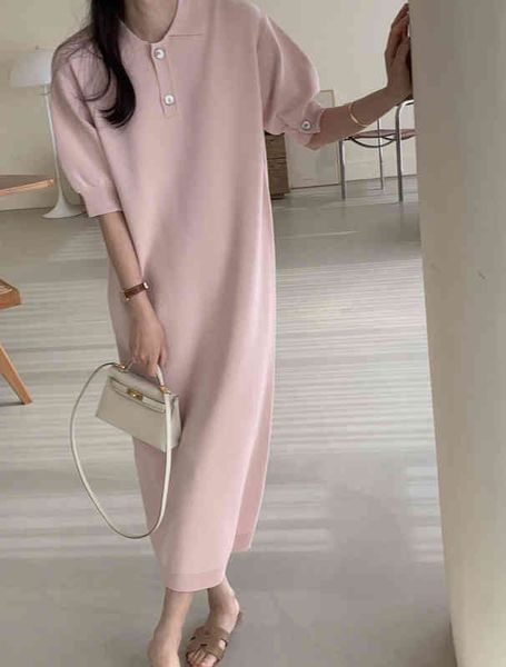 casual dresses 2022 summer new solid color long skirt leisure polo collar design short sleeve dress women, Black;gray
casual dresses 2022 summer new solid color long skirt leisure polo collar design short sleeve dress women, Black;gray