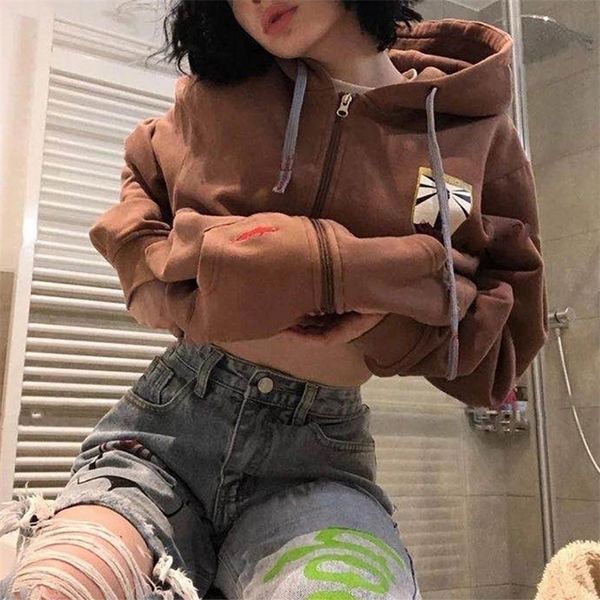 womens hoodies sweatshirts women brown hooded sweatshirts long sleeve zipper oversized drawstring hoodies vintage casual allmatch loose jack, Black
womens hoodies sweatshirts women brown hooded sweatshirts long sleeve zipper oversized drawstring hoodies vintage casual allmatch loose jack, Black