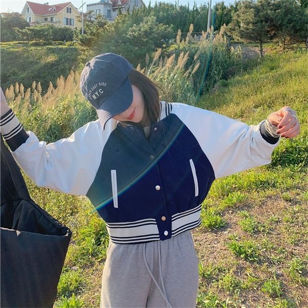 women s jackets korean chic winter harajuku style tooling coat color contrast single breasted jacket vintage short baseball uniform outerwea, Black;brown
women s jackets korean chic winter harajuku style tooling coat color contrast single breasted jacket vintage short baseball uniform outerwea, Black;brown