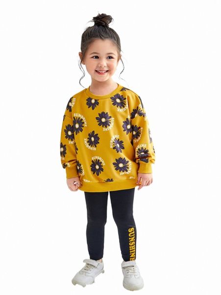 others apparel toddler girls floral print pullover & letter graphic leggings w5rp#, Black;white
others apparel toddler girls floral print pullover & letter graphic leggings w5rp#, Black;white