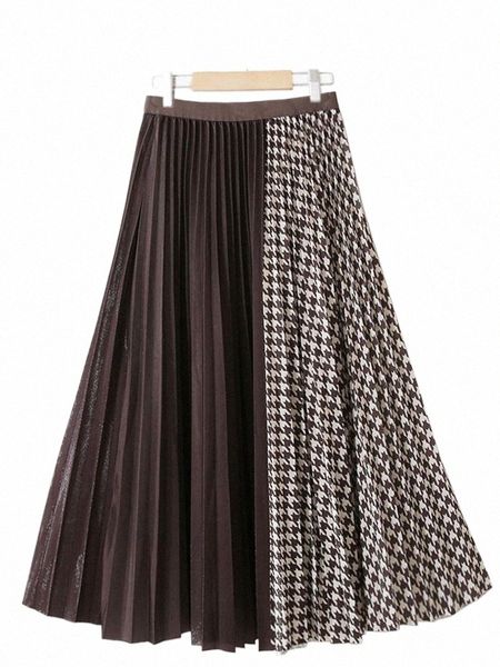 skirts skirts tigena contrast houndstooth midi skirt for women 2022 vintage plaid a line elastic high waist pleated long female lady 94qn#, Black
skirts skirts tigena contrast houndstooth midi skirt for women 2022 vintage plaid a line elastic high waist pleated long female lady 94qn#, Black
