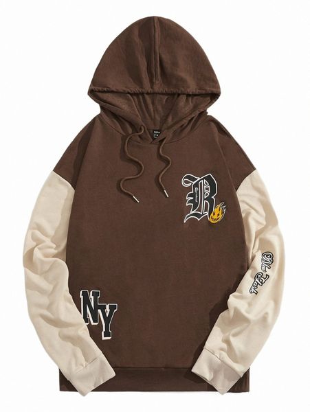 men's hoodies & sweatshirts men cartoon and letter graphic two tone drawstring hoodie j7o3#, Black
men's hoodies & sweatshirts men cartoon and letter graphic two tone drawstring hoodie j7o3#, Black