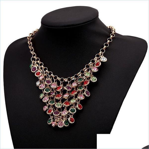 chokers chokers vintage triangle metal mesh mti-color crystal mix and match woman necklace boho ethnic big bib jewelry accessory drop dhqcy, Golden;silver
chokers chokers vintage triangle metal mesh mti-color crystal mix and match woman necklace boho ethnic big bib jewelry accessory drop dhqcy, Golden;silver