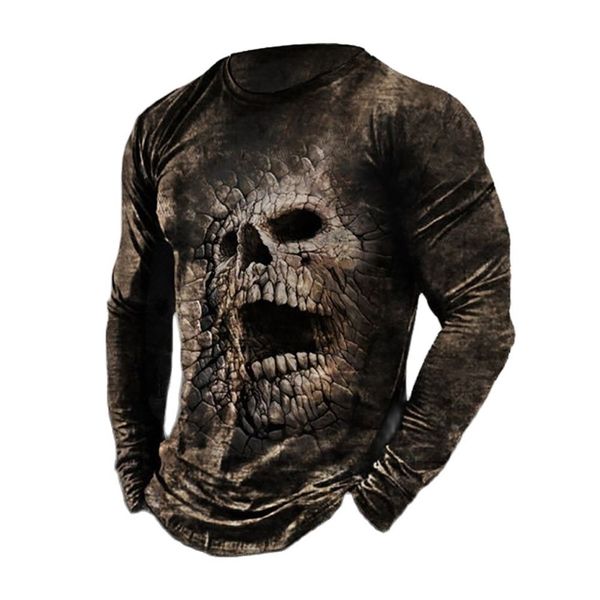 men's t shirts 3d printed vintage skull t shirt for men cotton long sleeve t-shirt street loose o-neck oversized camiseta men clothing, White;black
men's t shirts 3d printed vintage skull t shirt for men cotton long sleeve t-shirt street loose o-neck oversized camiseta men clothing, White;black