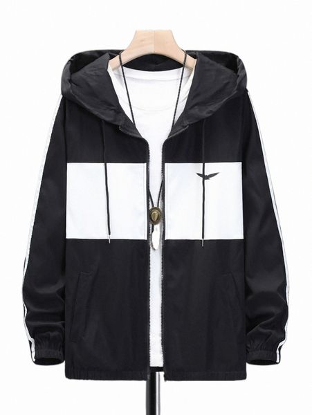 men's jackets men two tone contrast tape drawstring hooded jacket without tee p2b6#, Black;brown
men's jackets men two tone contrast tape drawstring hooded jacket without tee p2b6#, Black;brown