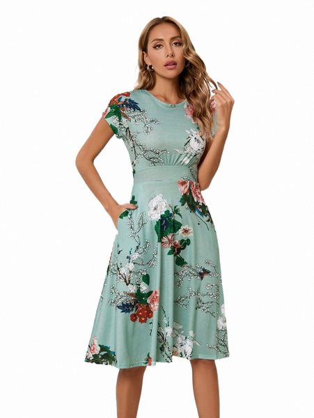 casual dresses floral print slant pocket a-line dress p7wd#, Black;gray
casual dresses floral print slant pocket a-line dress p7wd#, Black;gray
