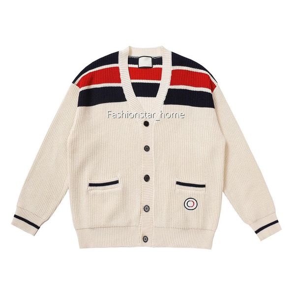 22fw italy new autumn winter knitting jackets cardigan classic stripe splicing man women coats high end fashion classic casual street outwea, Black;brown
22fw italy new autumn winter knitting jackets cardigan classic stripe splicing man women coats high end fashion classic casual street outwea, Black;brown