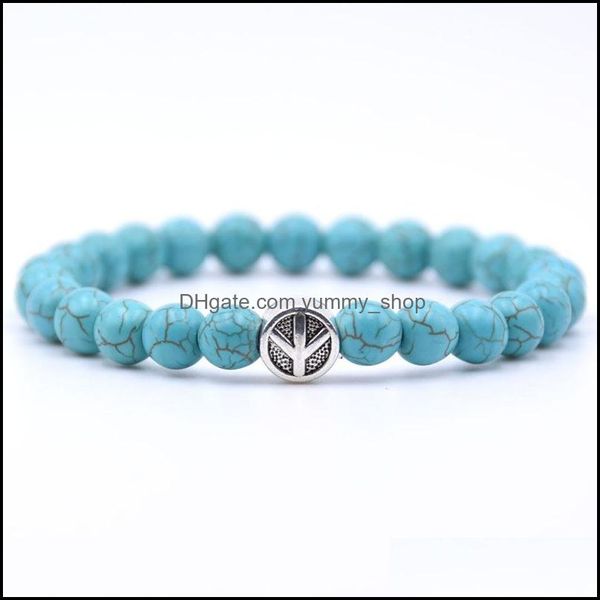 beaded strands 10pc/set peace sign bracelet classic natural stone bead bracelets for men women gift drop delivery 2021 jewelry dhsell dhd9b, Black
beaded strands 10pc/set peace sign bracelet classic natural stone bead bracelets for men women gift drop delivery 2021 jewelry dhsell dhd9b, Black