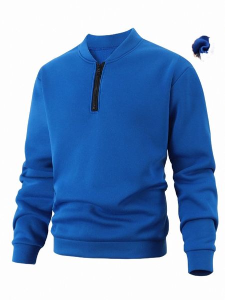 men's hoodies & sweatshirts men solid quarter zipper baseball collar thermal lined sweatshirt o55h#, Black
men's hoodies & sweatshirts men solid quarter zipper baseball collar thermal lined sweatshirt o55h#, Black