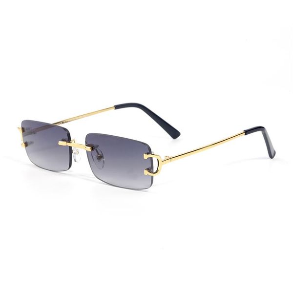 new arrival women classic brand rimless sunglasses mens designer eyeglasses gold silver metal frame buffalo horn sun glasses with 266m, White;black
new arrival women classic brand rimless sunglasses mens designer eyeglasses gold silver metal frame buffalo horn sun glasses with 266m, White;black