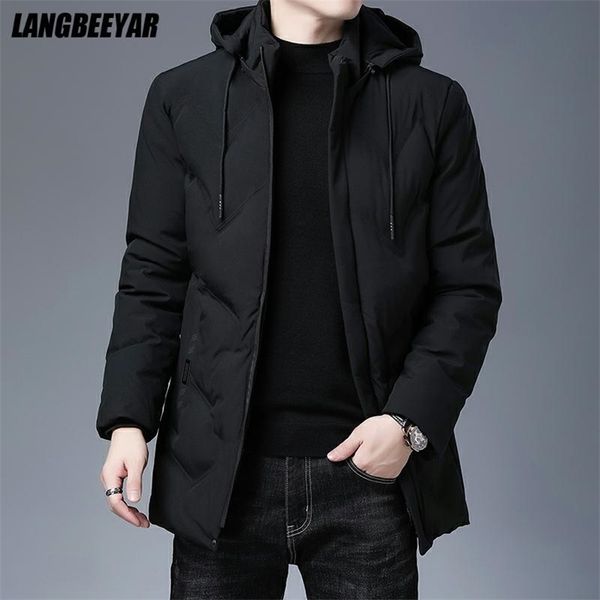 men's down parkas brand casual fashion thicken warm men long parka winter jacket with hood windbreaker coats mens clothing 220905, Black
men's down parkas brand casual fashion thicken warm men long parka winter jacket with hood windbreaker coats mens clothing 220905, Black