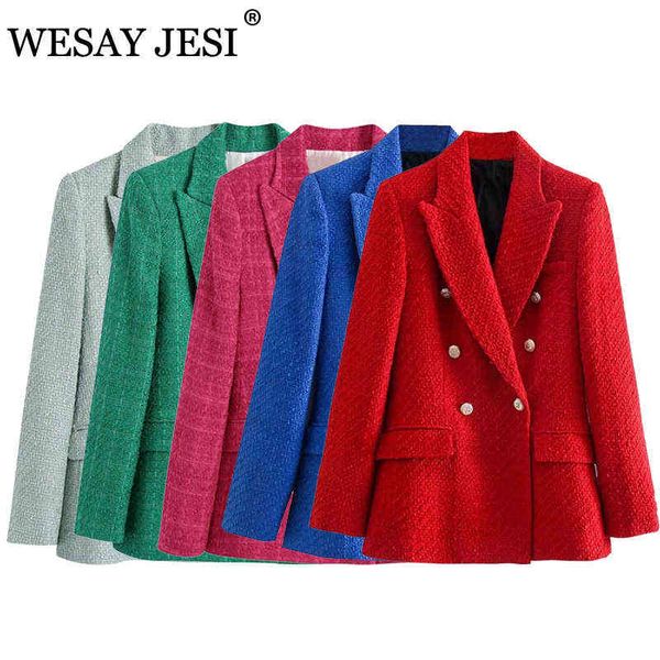 suit wesay jesi women jacket 2021 elegant solid tweed classic double breasted b, White;black
suit wesay jesi women jacket 2021 elegant solid tweed classic double breasted b, White;black