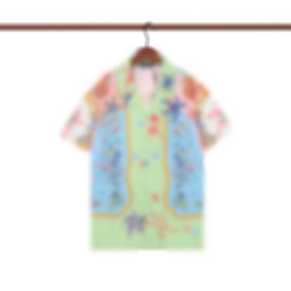 22ss designer shirt mens button up shirts print bowling hawaii floral casual shirts men slim fit short sleeve dress hawaiian suit, Gray;blue 
22ss designer shirt mens button up shirts print bowling hawaii floral casual shirts men slim fit short sleeve dress hawaiian suit, Gray;blue