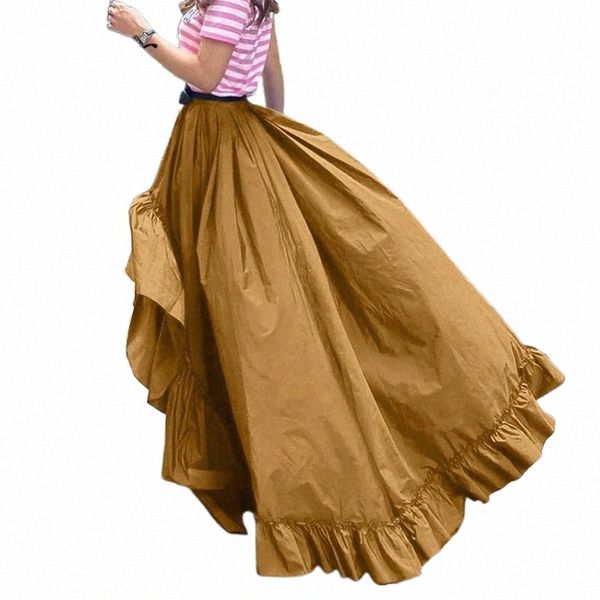 skirts skirts celmia women elastic high waist ruffles irregular hem a-line swing skirt casual loose holiday party fashion maxi long 88r3#, Black
skirts skirts celmia women elastic high waist ruffles irregular hem a-line swing skirt casual loose holiday party fashion maxi long 88r3#, Black