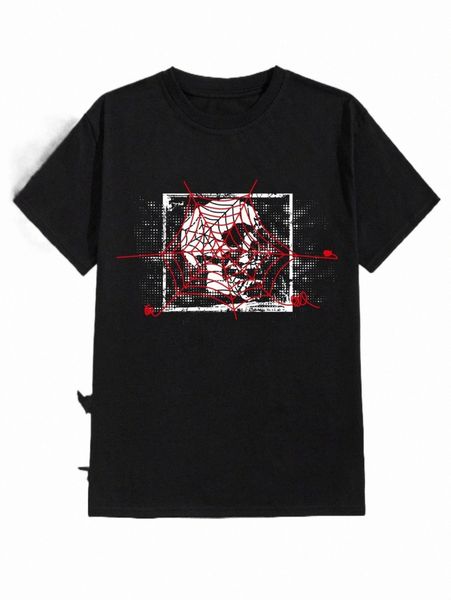 men's t-shirts romwe guys skull print tee 2022 new y54o#, White;black
men's t-shirts romwe guys skull print tee 2022 new y54o#, White;black