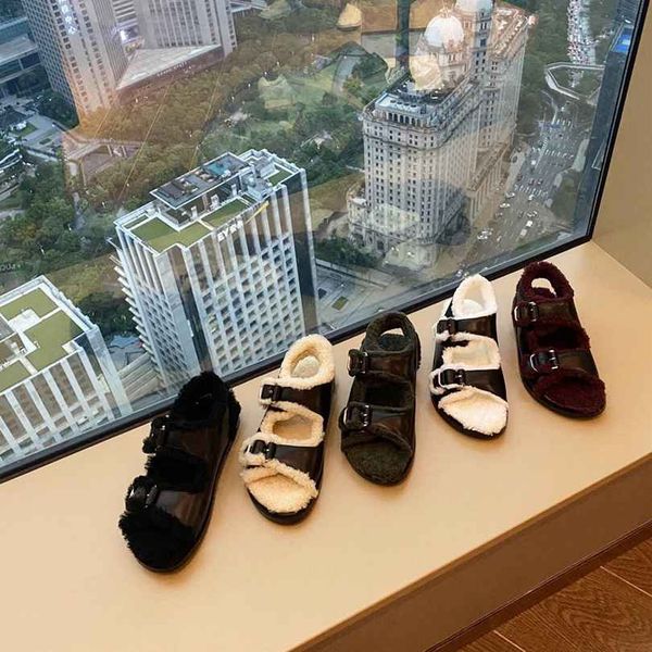 designer tide brand wool slippers new fashion wool slipper winter rubber foam non-slip sandals cold-proof street trend flat shoes, Black
designer tide brand wool slippers new fashion wool slipper winter rubber foam non-slip sandals cold-proof street trend flat shoes, Black