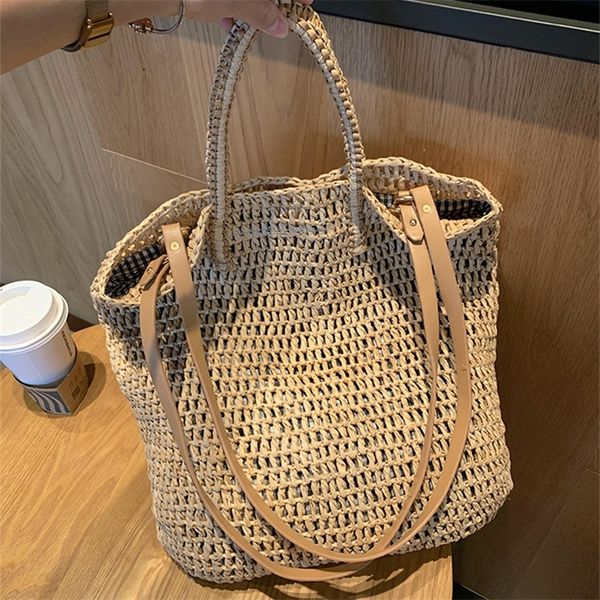 evening bags casual straw women shoulder bags wicker woven handbags rattan summer beach bag large capacity tote lady big bali purses 220905
evening bags casual straw women shoulder bags wicker woven handbags rattan summer beach bag large capacity tote lady big bali purses 220905