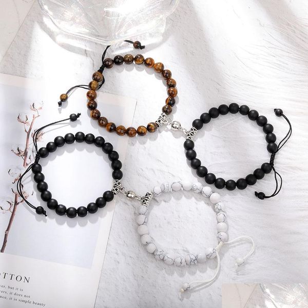 beaded strands 2pcs/set couples friendship jewelry heart distance magnet strands bracelets natural agate stone yoga beads mjfashion dhqt2, Black
beaded strands 2pcs/set couples friendship jewelry heart distance magnet strands bracelets natural agate stone yoga beads mjfashion dhqt2, Black