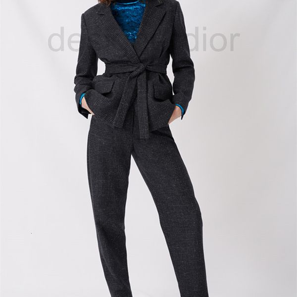women's tracksuits designer french single autumn winter 2022 new british style pattern waist closed one button suit set, Gray
women's tracksuits designer french single autumn winter 2022 new british style pattern waist closed one button suit set, Gray