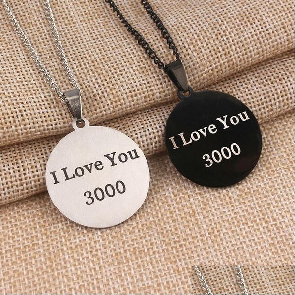 pendant necklaces fashion i love you 3000 stainless steel necklace for women and men dog tag pendant charm couple jewelry dro bdehome dhqaq, Silver
pendant necklaces fashion i love you 3000 stainless steel necklace for women and men dog tag pendant charm couple jewelry dro bdehome dhqaq, Silver