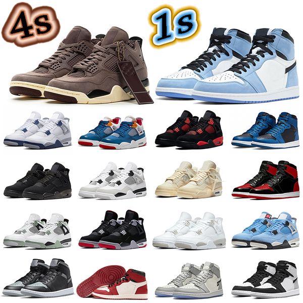 wholesale 2022 jumpman 1 4 men basketball shoes fashion 1s obsidian patent bred denim wolf grey university blue 4s a ma maniere messy room s, White;red
wholesale 2022 jumpman 1 4 men basketball shoes fashion 1s obsidian patent bred denim wolf grey university blue 4s a ma maniere messy room s, White;red