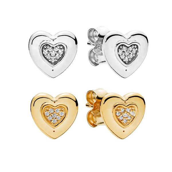 authentic sterling silver love heart stud earring womens wedding jewelry with original box for pandora rose gold cz diamond earrings set, Golden;silver
authentic sterling silver love heart stud earring womens wedding jewelry with original box for pandora rose gold cz diamond earrings set, Golden;silver