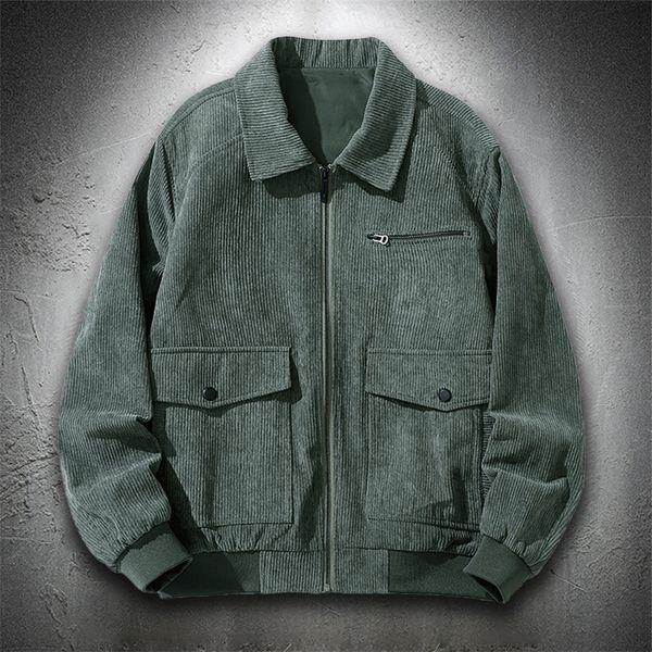 men's jackets corduroy jacket men trucker spring autumn vintage style lightweight turndown collar retro high street coats mens 220905, Black;brown
men's jackets corduroy jacket men trucker spring autumn vintage style lightweight turndown collar retro high street coats mens 220905, Black;brown